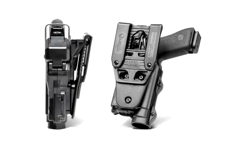 Alien Gear Holsters Rapid Force Level II Light Bearing Mid Ride Belt Slide Duty Holster, Right Hand - view 4